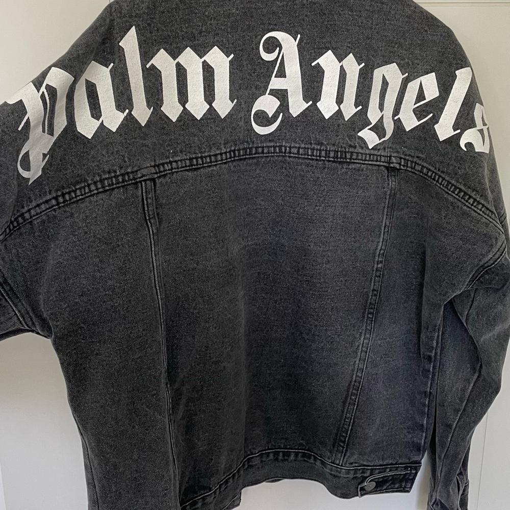 Palm Angels Charcoal Denim Jacket